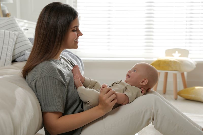 sensory play with baby
